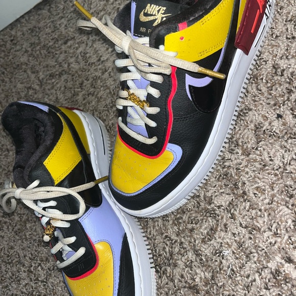 Nike Air Force 1 AF1 Shadow Sisterhood Dark Sulfur - Picture 3 of 8